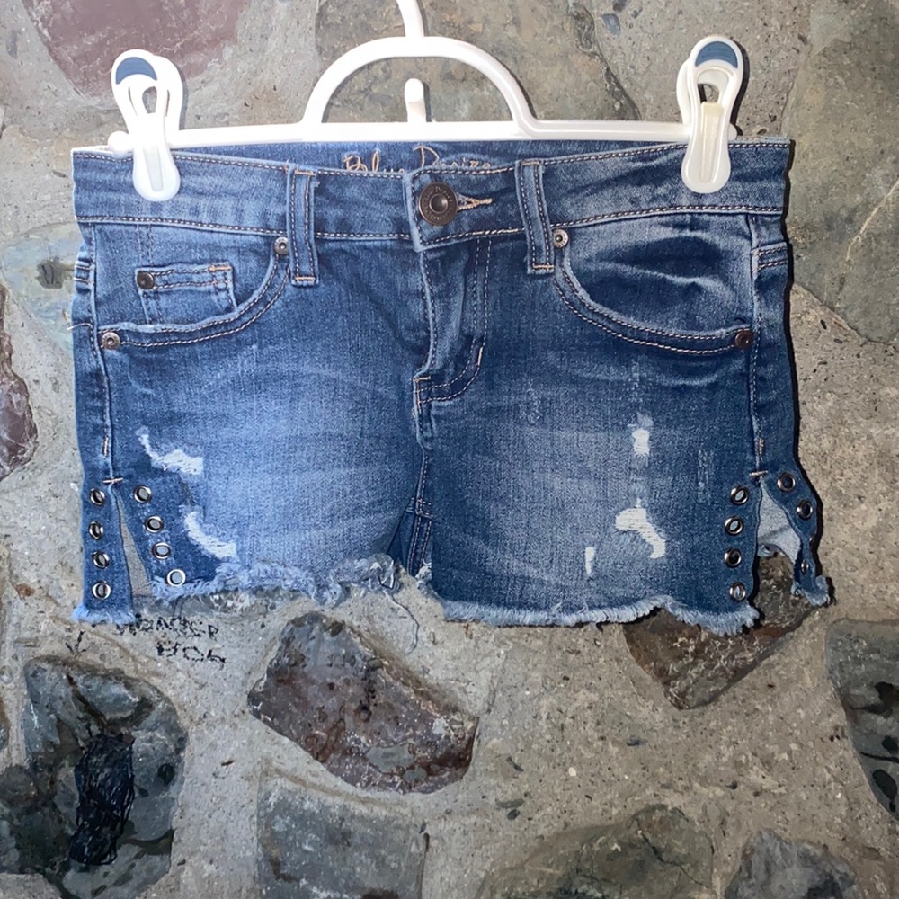 Blue desire size 0 short shorts
